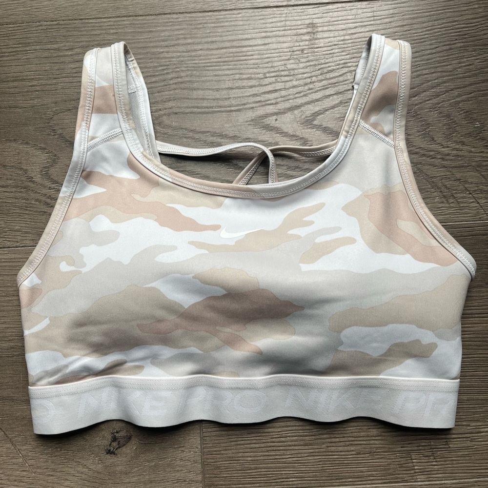 Nike tan/Grey Sports Bra